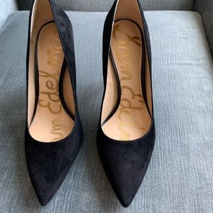 Black suede Sam Edelman Heels